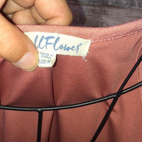 Wallflower peach dress summer dress flowy mini dress size medium halter dress - Picture 4 of 6